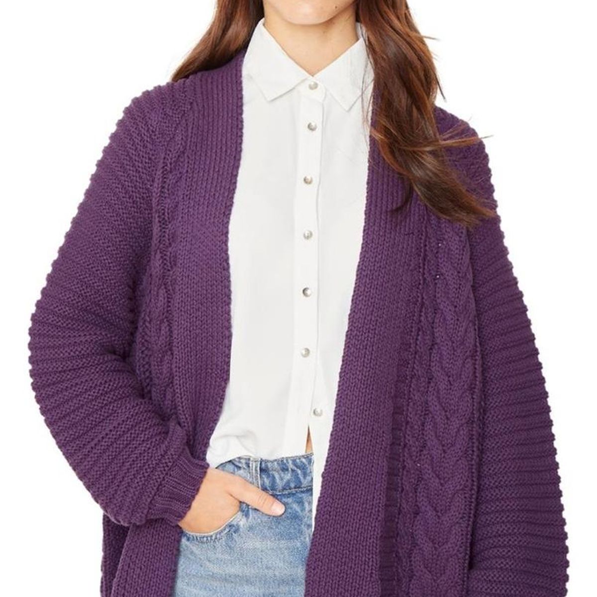 JACINTA TIENDA - Chaleco Kaia uva Jacinta Tienda