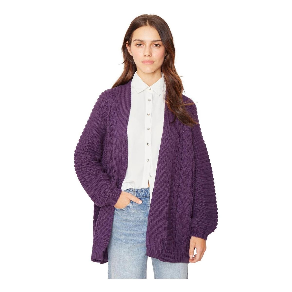 JACINTA TIENDA - Chaleco Kaia uva Jacinta Tienda