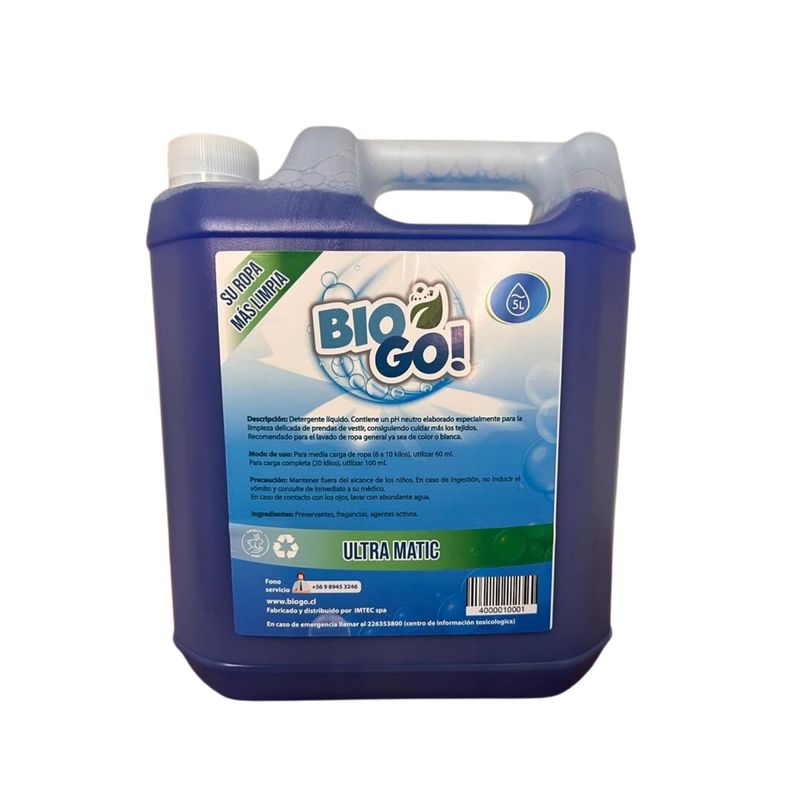 DBLUE - Detergente BioGo Ultra Matic 5 Litros