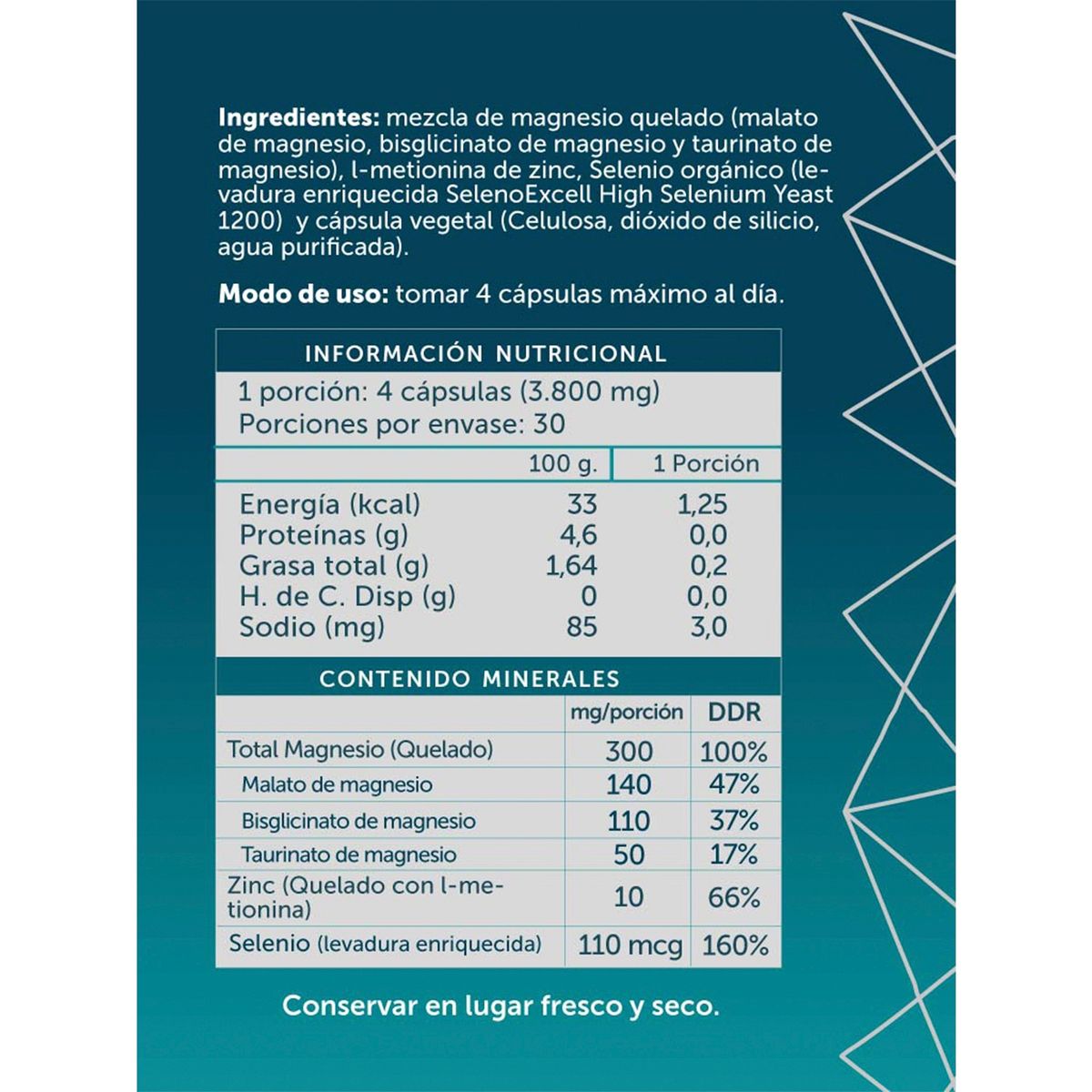 WELLPLUS - Triple Magnesio Quelado + Zinc 120 cápsulas
