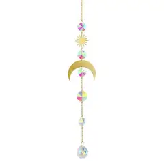 KUANGYE - Atrapasol Arco Iris Luna Colgante Cristal