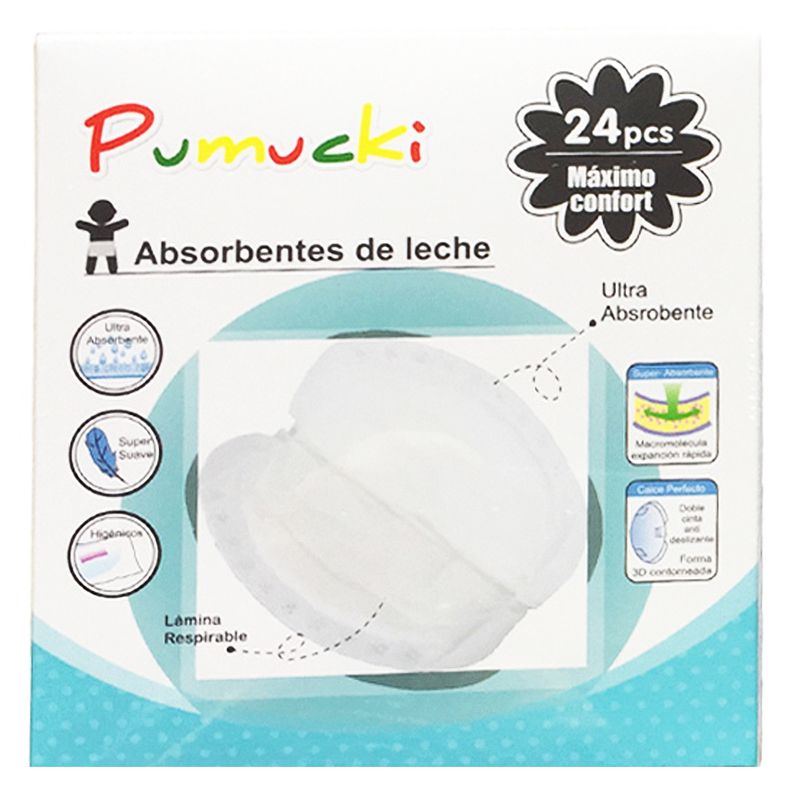 PUMUCKI - Absorbentes De Leche 24Unid Pumucki