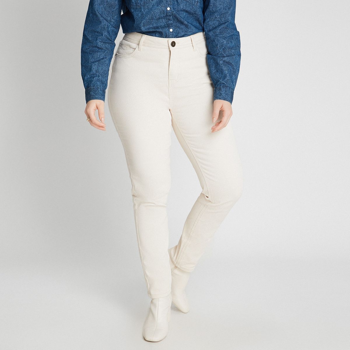 CURVI - Jeans Slim Color Push Up CURVI