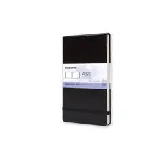 MOLESKINE - Art - Álbum acuarela - T. Dura - Large - Negro