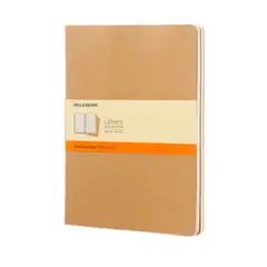 MOLESKINE - Cahier. Set de 3 - T. Blanda - XL - Marron kraft - De rayas