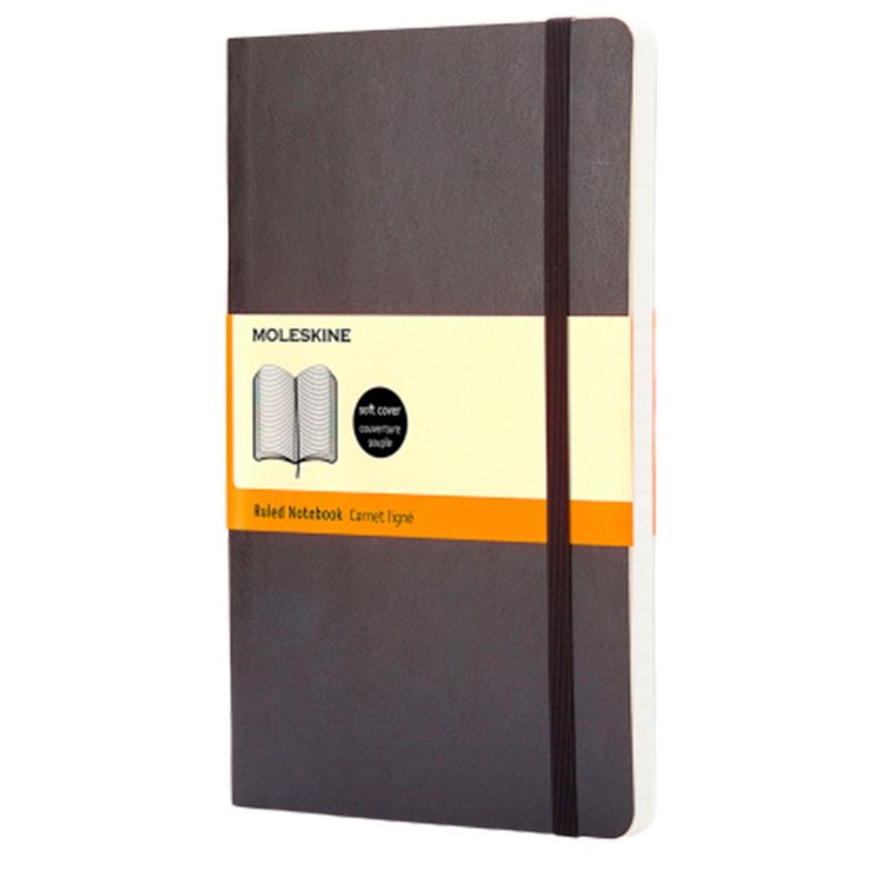 MOLESKINE - Libreta Classic notebook - T. Blanda - Large - Negro - De rayas