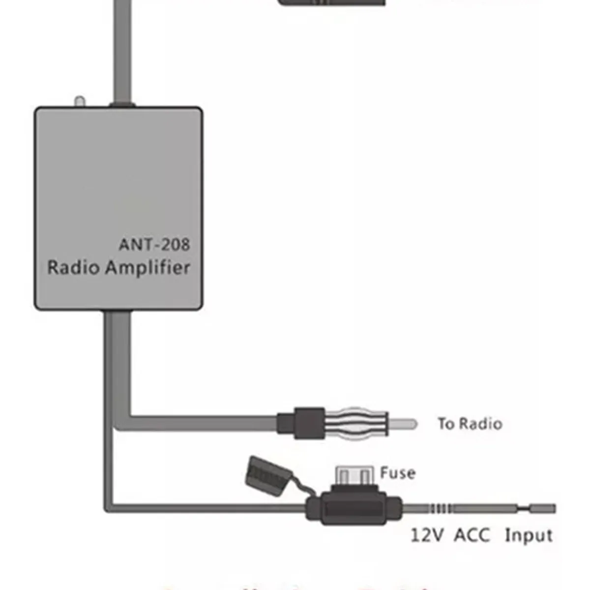 KUANGYE - Amplificador De Señal Fm Radio De Antena Para Auto 12v