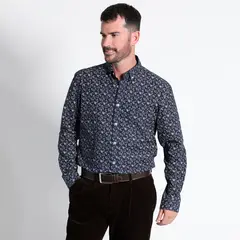 KOTTING - Camisa Fantasía Estampada Manga Larga Slim Fit
