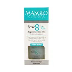 MASGLO - Base 8 en 1 Regeneradora de uñas x13.5ml