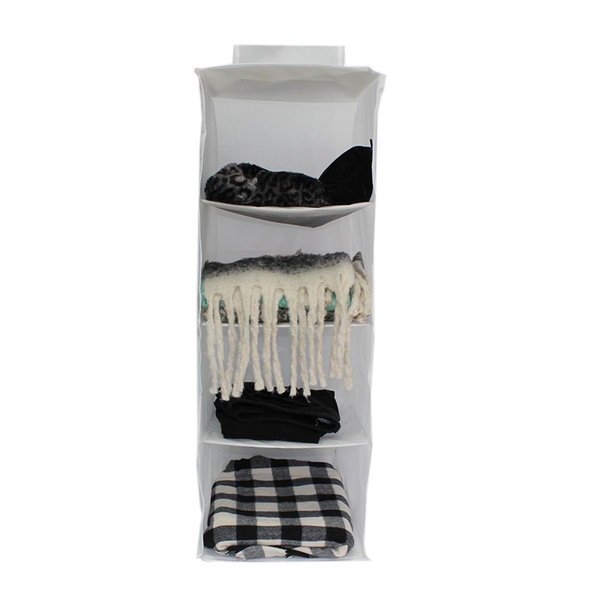 NEWTREE - Organizador De Ropa Armarios Colgante Blanco