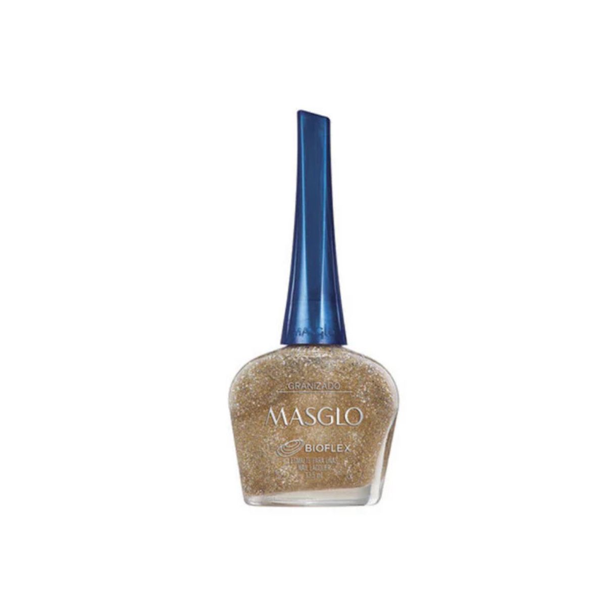 MASGLO - Esmalte Tradicional Color Granizado Dorado Masglo