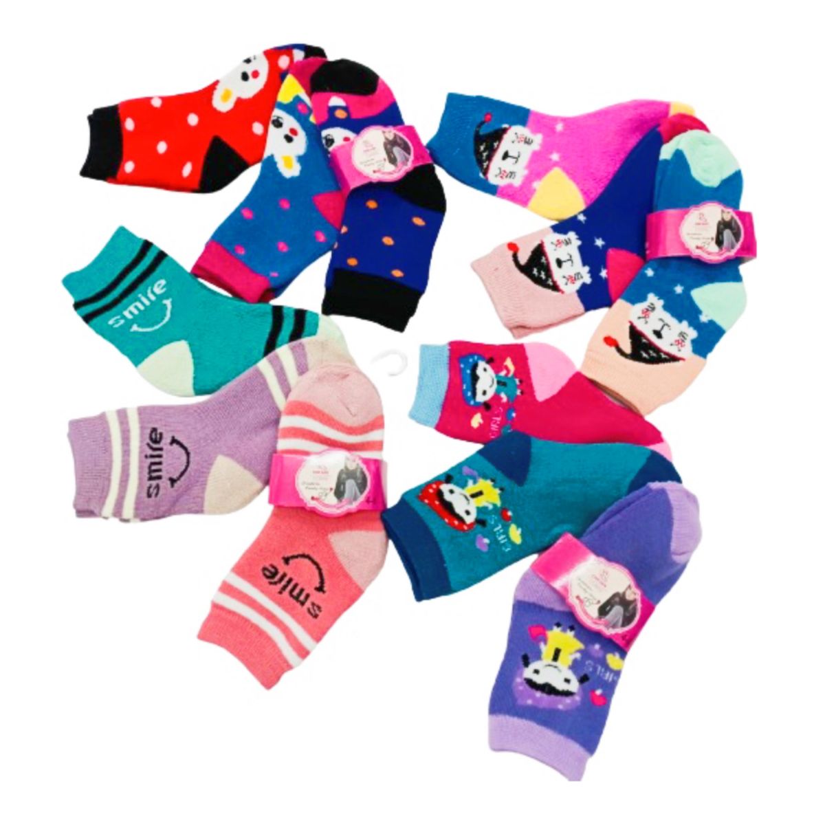SEYS - CALCETINES CALCETAS MEDIAS DE NIÑA COBRE TOALLA TERMICO 12 PARES