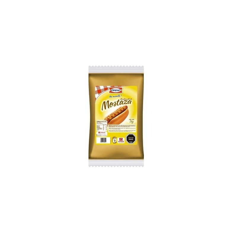 CAROZZI - Caja Mostaza Carozzi Bolsas 1x10 kilos Food Service