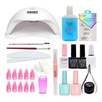 Kit De Esmaltado Permanente con Lampara 48 Watts y Stamping