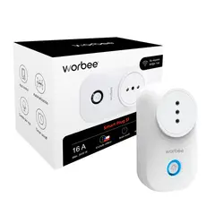 WORBEE - Enchufe Inteligente S1 Medidor De Consumo Wifi 16A Alexa