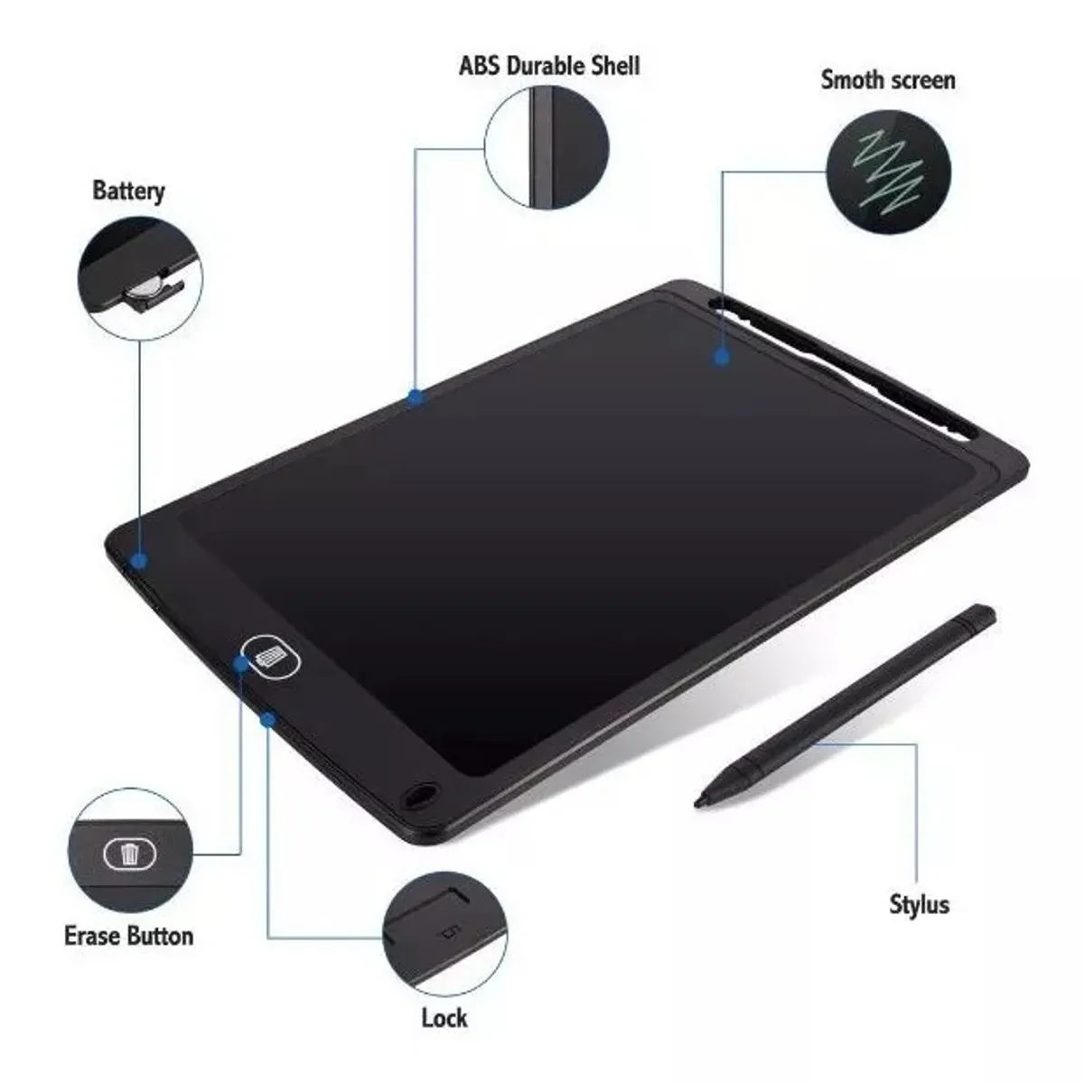 GENERICO - Tablet Lcd Magica Pizarra Niños Multicolor Dibujo