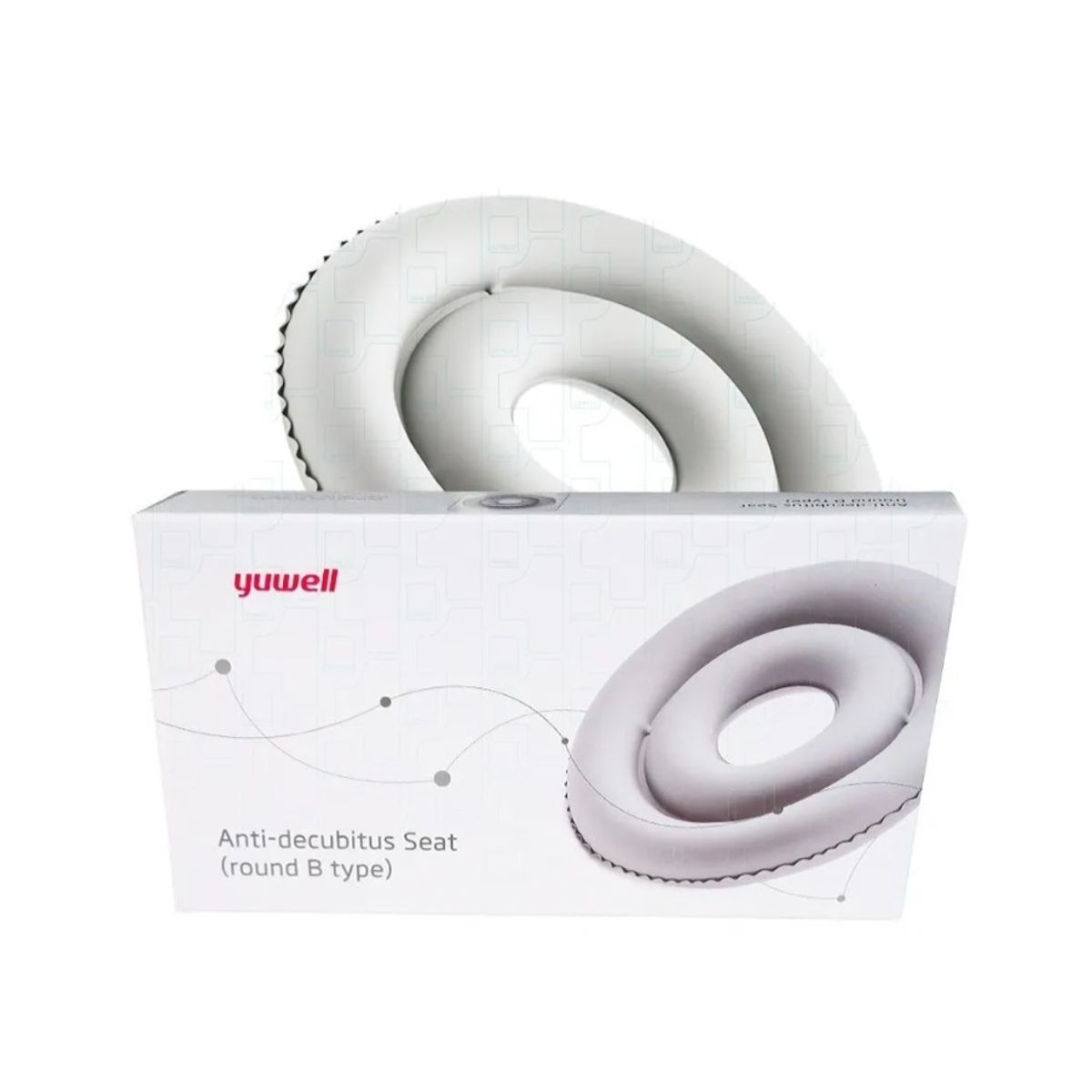 GENERICO - Cojin Picarón Antiescaras Inflable Silla Rueda Gris ºº