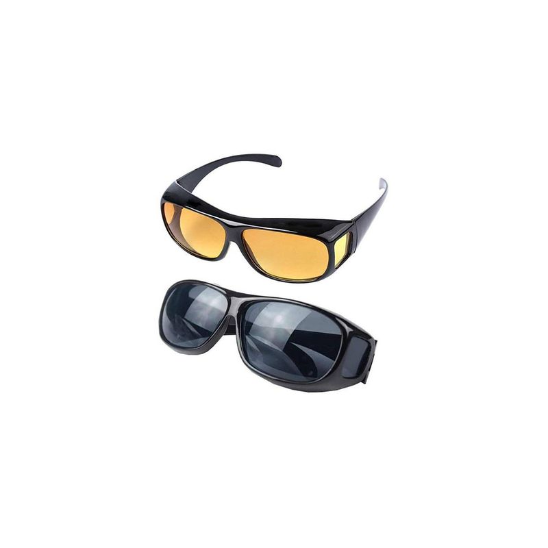 GENERICO - Lentes HD vision dia y noche 2x1 ideal para conducir