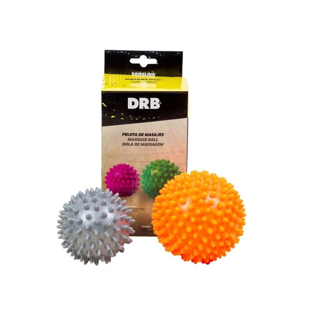 GENERICO - Pelota De Masajes Drb® Set 2 Unidades - Erizo Yoga Y Pilates