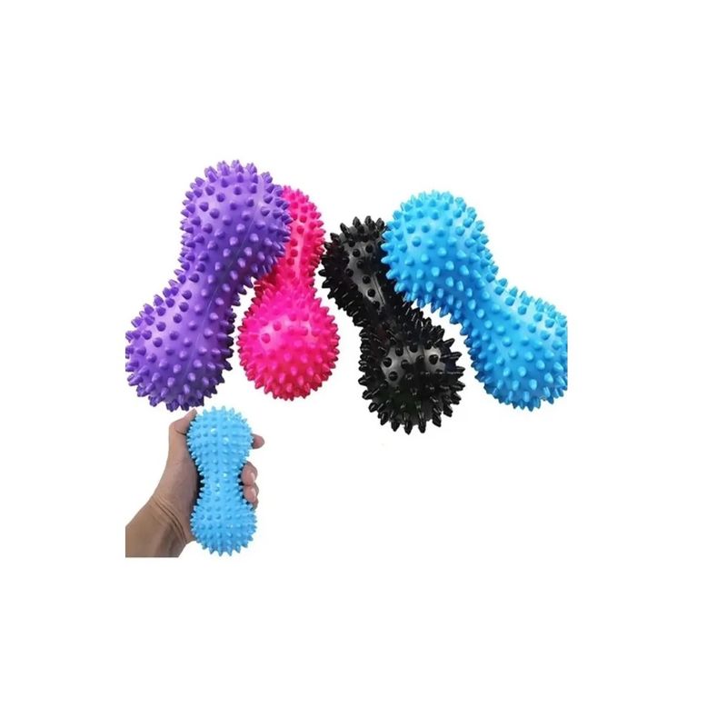 GENERICO - Pelotas Erizo Dobles Para Masajes Pilates Pie Manos Cuerpo