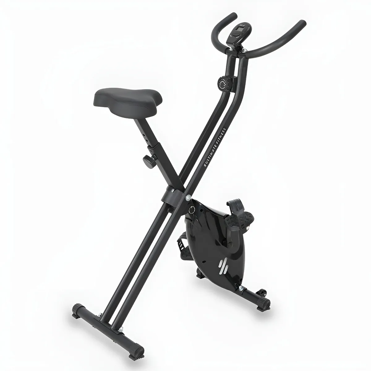 ULTIMATE FITNESS - BICICLETA ESTÁTICA PLEGABLE X20 PRO NEGRO