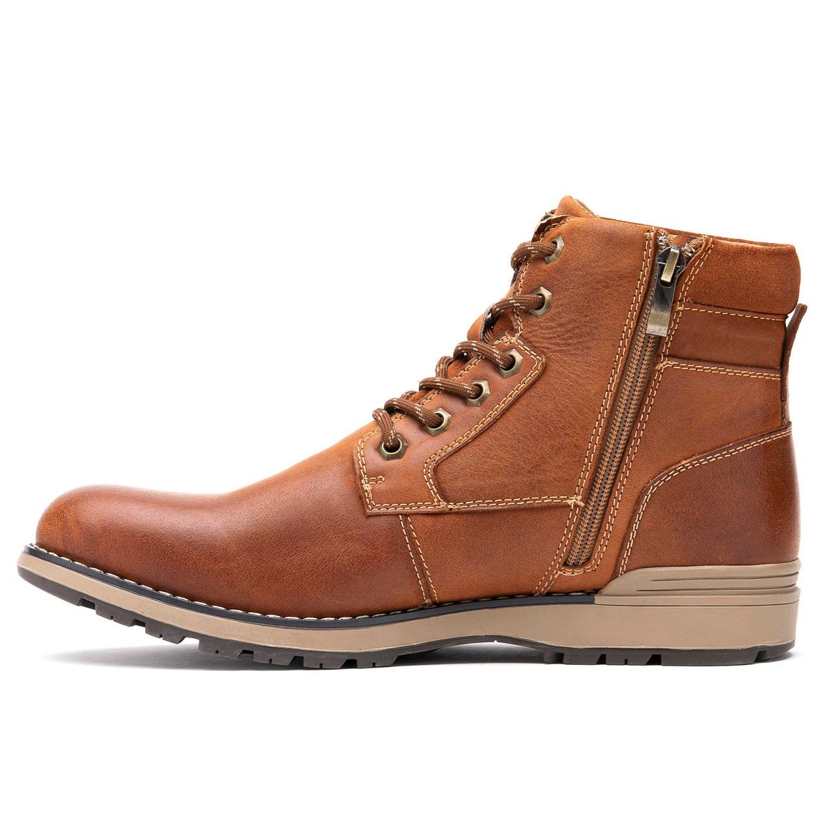 THUNDER BLUE - Botín Hombre Café Rojizo Thiago Thunder Blue