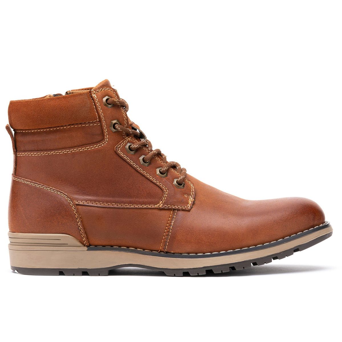 THUNDER BLUE - Botín Hombre Café Rojizo Thiago Thunder Blue