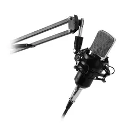 PHILCO - Kit Studio Philco, Micrófono con Soporte, Antipop y Stand