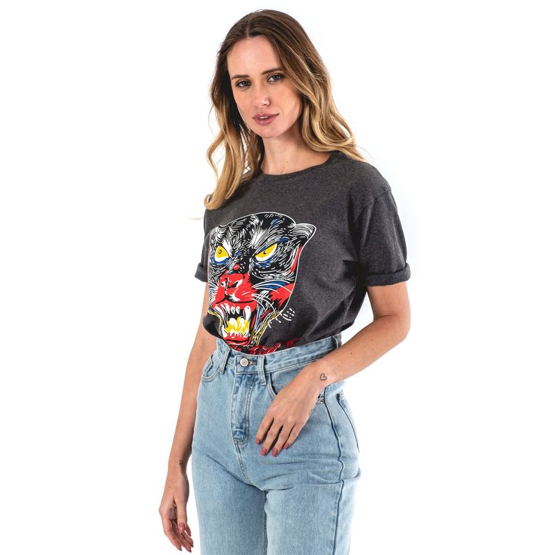 GUINDA - Polera diseño panther GUINDA Aramis
