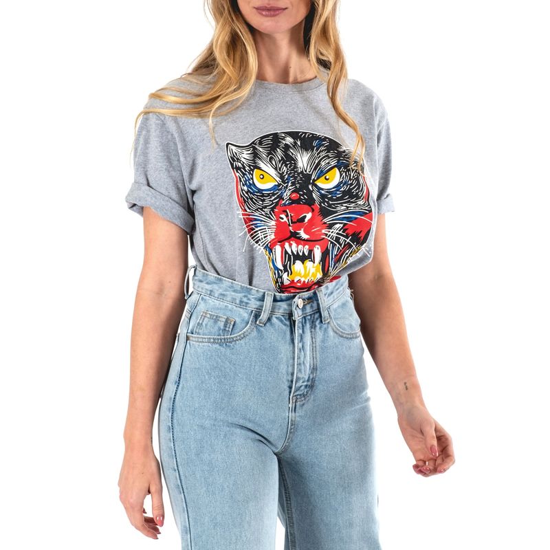 GUINDA - Polera diseño panther GUINDA Aramis
