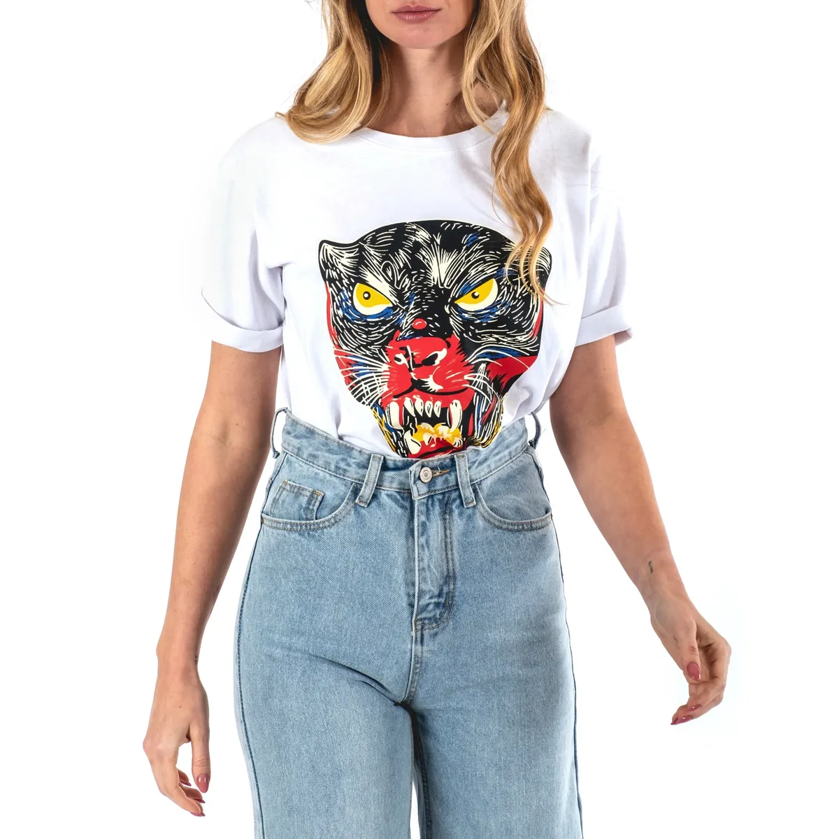 GUINDA - Polera diseño panther GUINDA Aramis