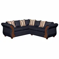 SOFA SECCIONAL 5 CUERPOS MARSELLA NEGRO LINO