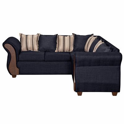 Imagen 2 del producto SOFA SECCIONAL 5 CUERPOS MARSELLA NEGRO LINO