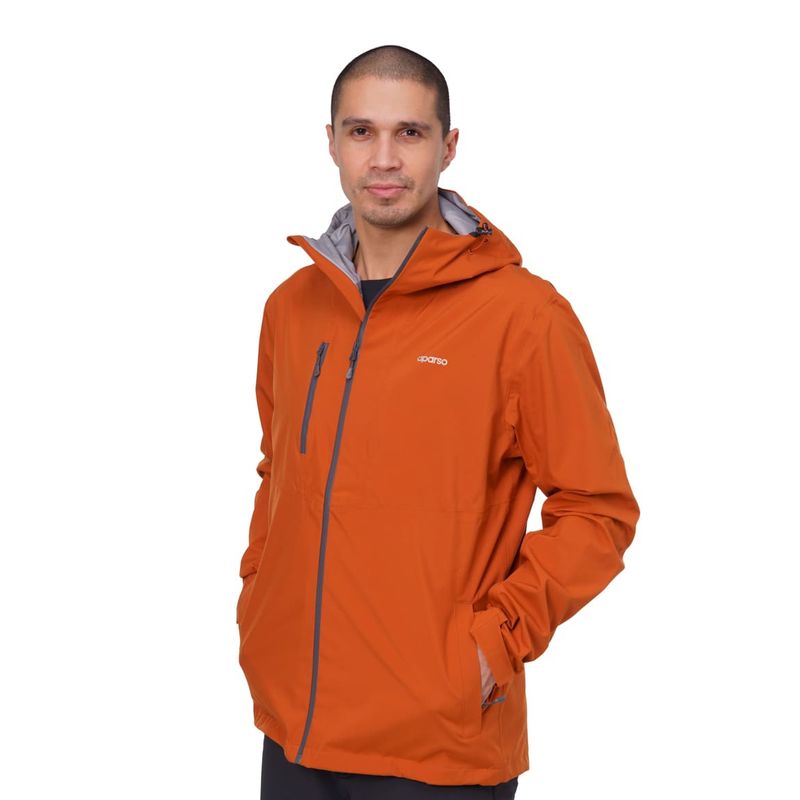 APARSO - Chaqueta Impermeable Hombre Nagol Ladrillo Aparso