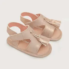 OPALINE - Sandalia de niña metalizada rosada (14 a 18)