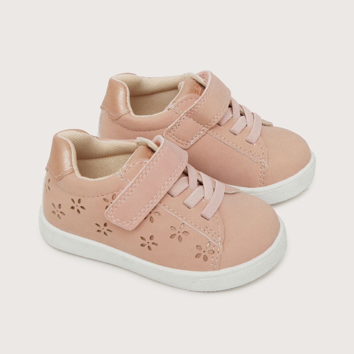 OPALINE - Zapatilla urbana de niña flores rosada (20 a 29)