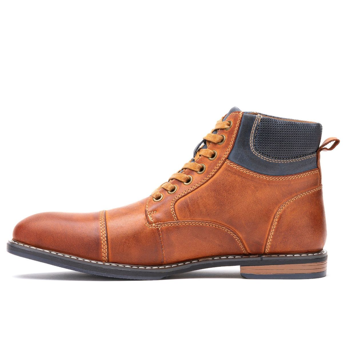 ZAMETA - Botín Cuero Hombre Ambros Café Zameta