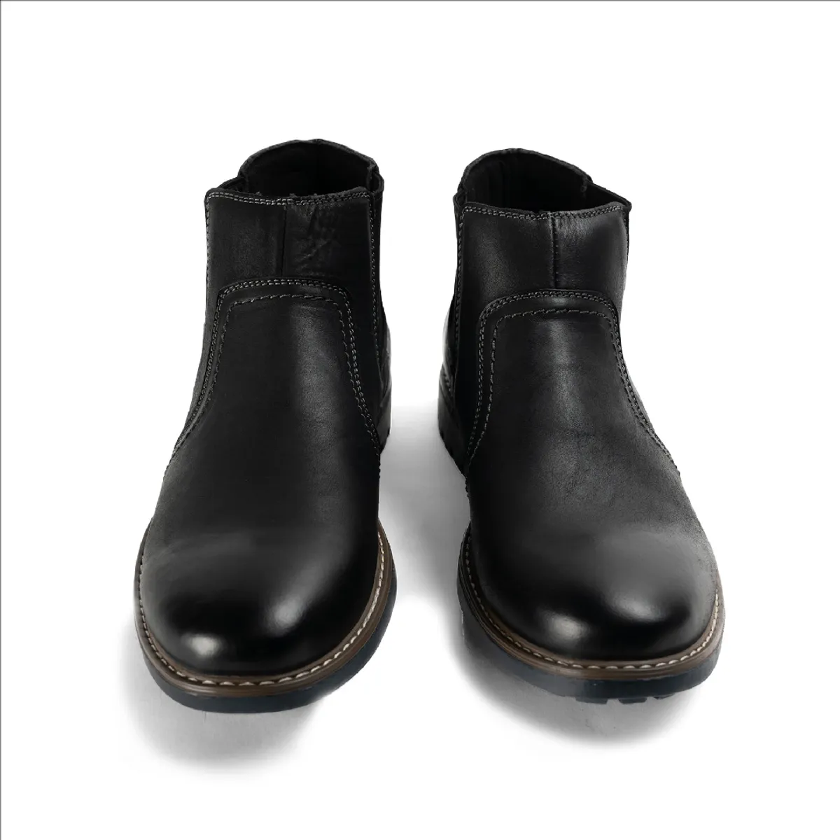 ZAMETA - Botín Cuero Hombre Alois Negro Zameta