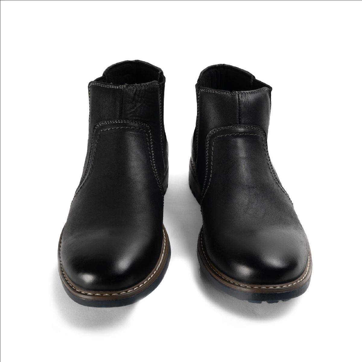 ZAMETA - Botín Cuero Hombre Alois Negro Zameta