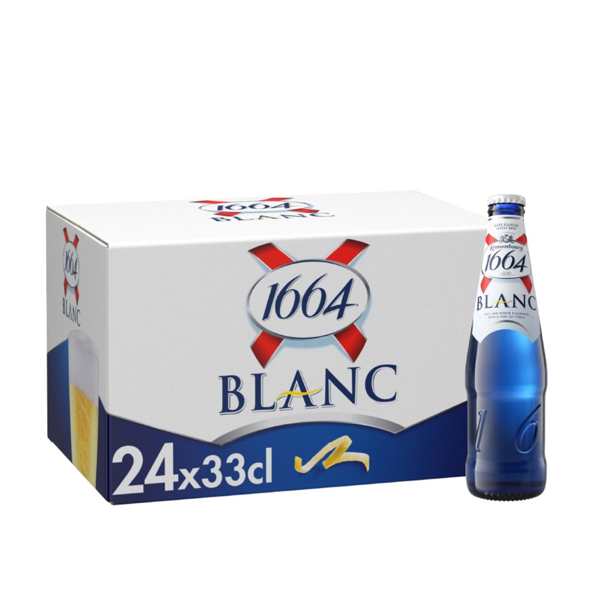 1664 BLANC - Cerveza 1664 BLANC Botellín 330cc 24 Unidades 1664 BLANC