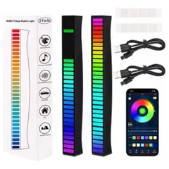 GENERICO - Barra De Luz Led Control De Sonido Al Ritmo Música Rgb