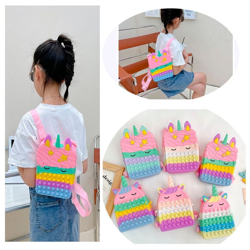 GENERICO - Bolso De Pop It Juguetes Antiestres Infantil 071 22x18cm