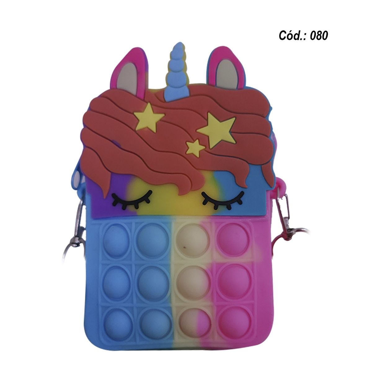 GENERICO - Cartera De Pop It Juguetes Antiestres Infantil 080 14x8.5cm