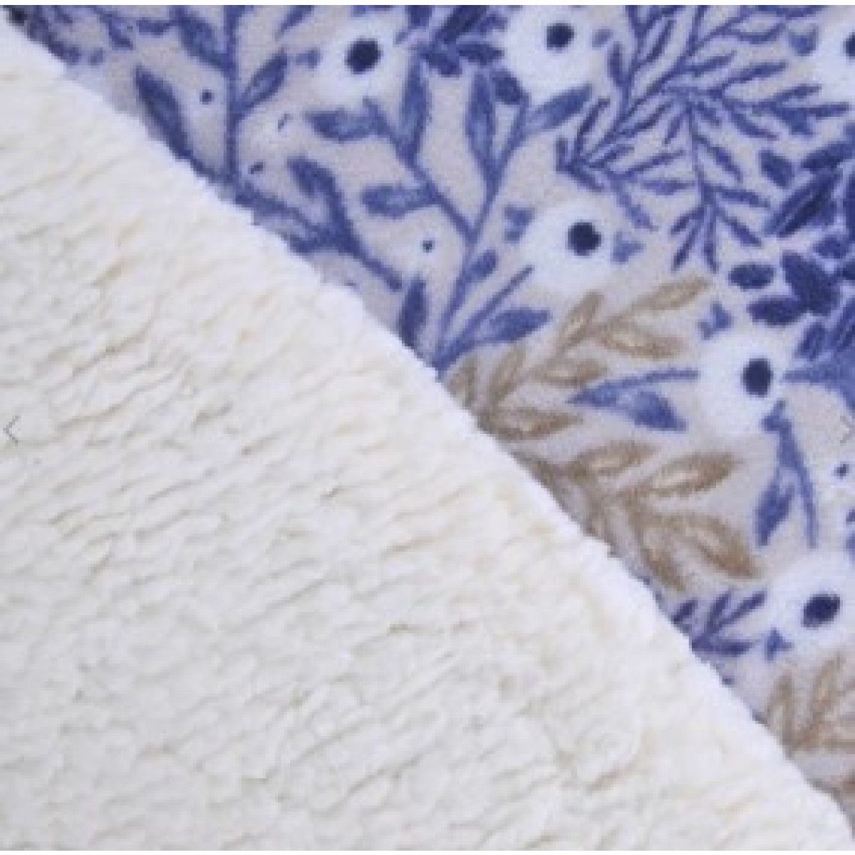 MASHINI - Plumón 1.5 plaza coral print sherpa ebony Mashini Mimbral