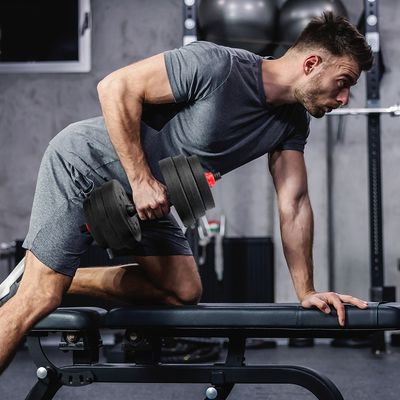 Imagen 2 del producto Set de Mancuernas y Barra 20 Kg 2 en 1 Negro