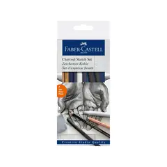 FABER-CASTELL - Set Dibujo Charcoal Sketch Set - 7 Piezas