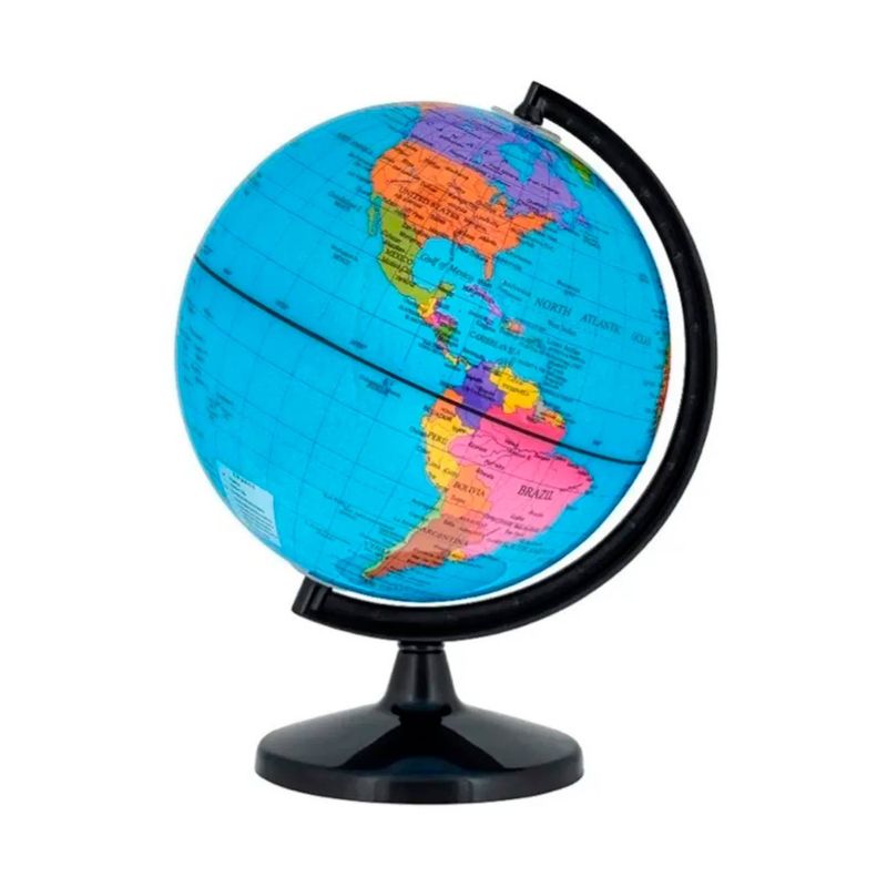 GENERICO - Globo Terráqueo Mediano Mapa Político 14 Cms Giratorio