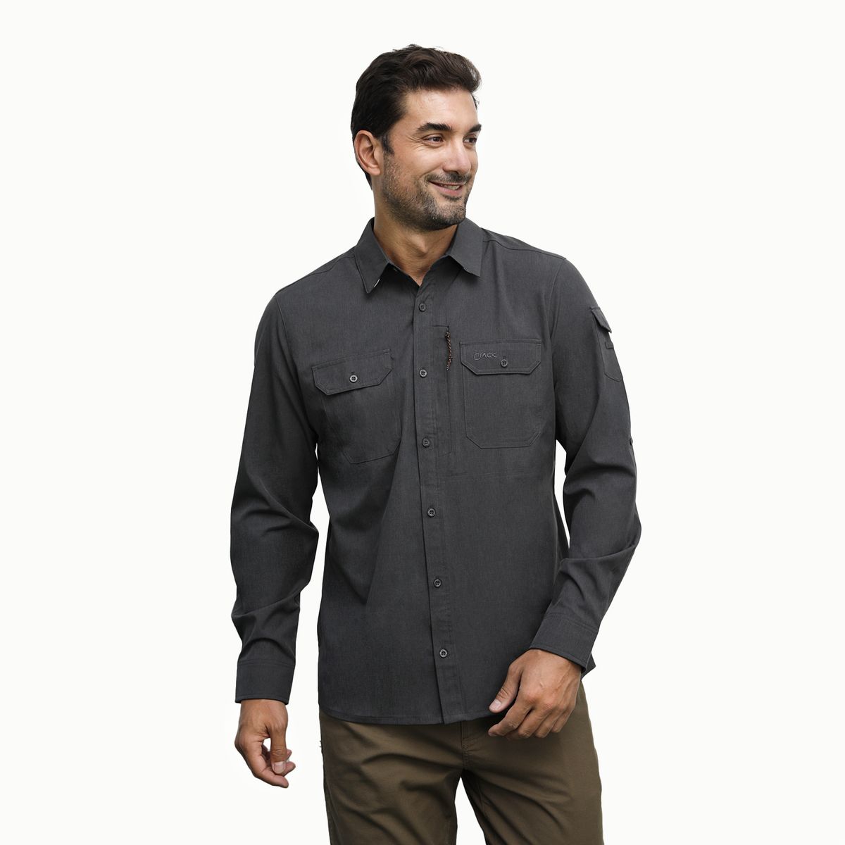 PANAMA JACK - Camisa Hombre técnica Gris Panama Jack