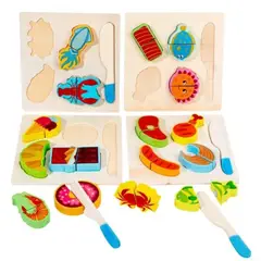 OEM - Puzzle Fruta Juguete Madera