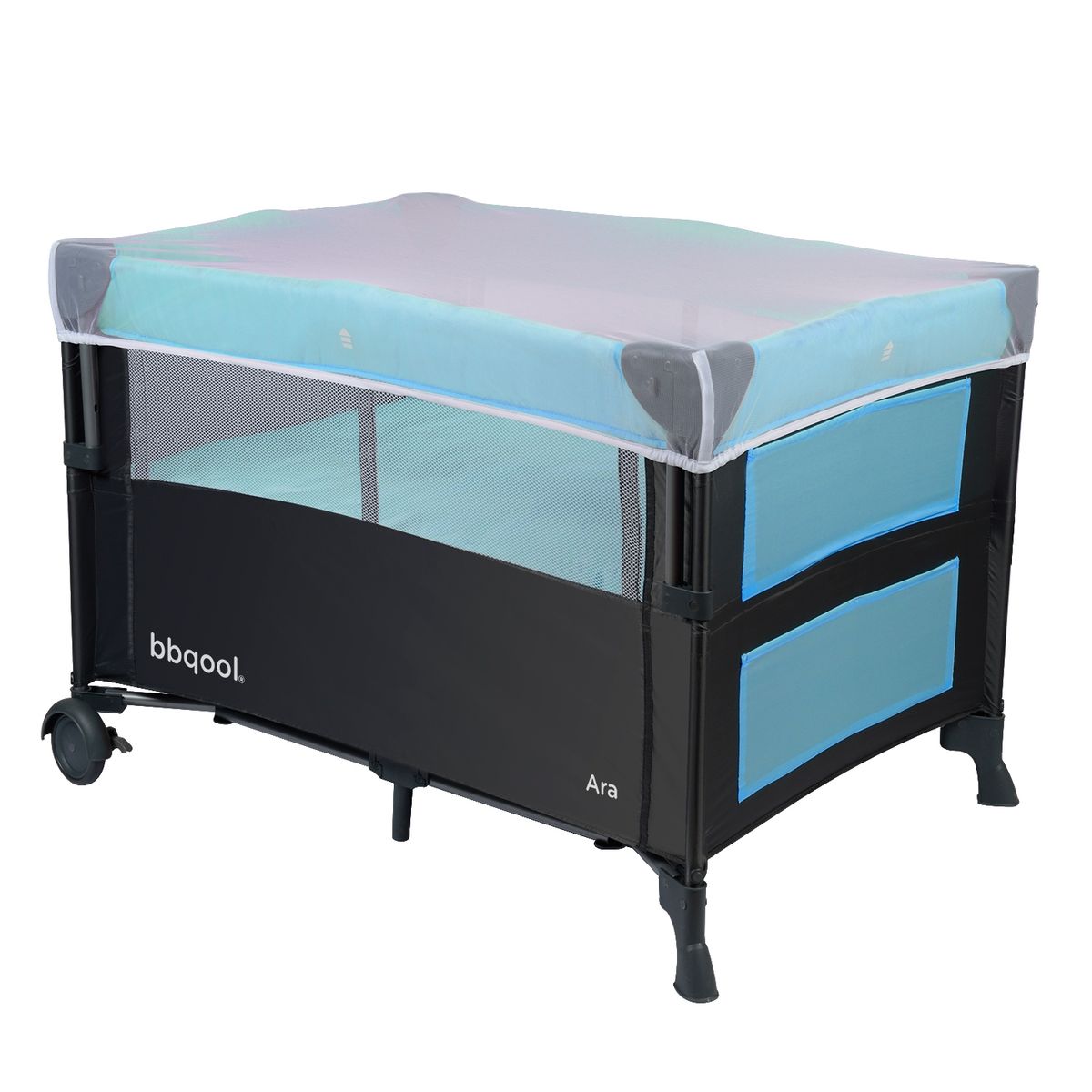 BBQOOL - Cuna Playard Colecho Ara Blue